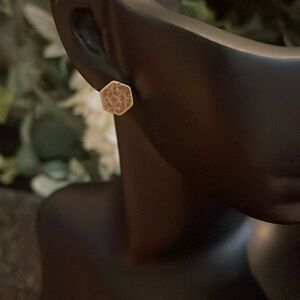 Melrose and Market Hammered Metal Post Earrings